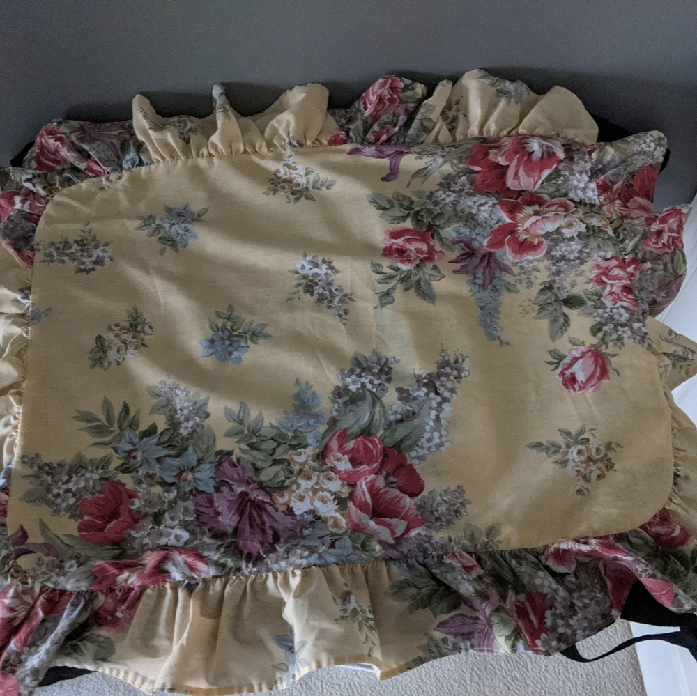 Vintage Gloria Vanderbilt Cottage Rose Twin Bedding
